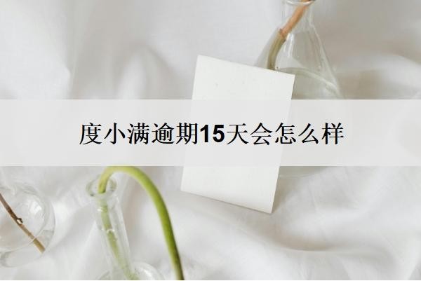 度小满逾期15天会怎么样?借4.9还了6万是合法的吗?