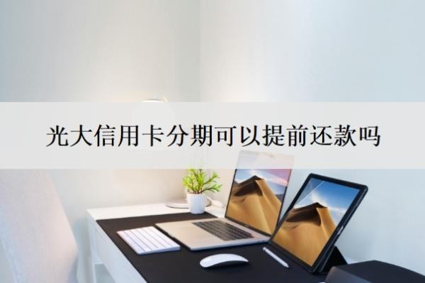 光大信用卡分期可以提前还款吗?不能分期的原因