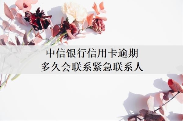 中信银行信用卡逾期多久会联系紧急联系人?逾期一月严重吗?