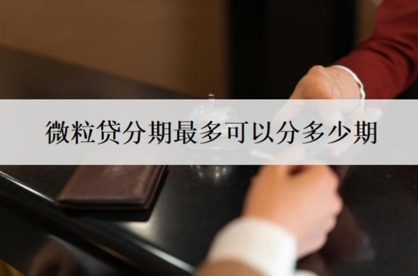 微粒贷分期最多可以分多少期?能减免多少?