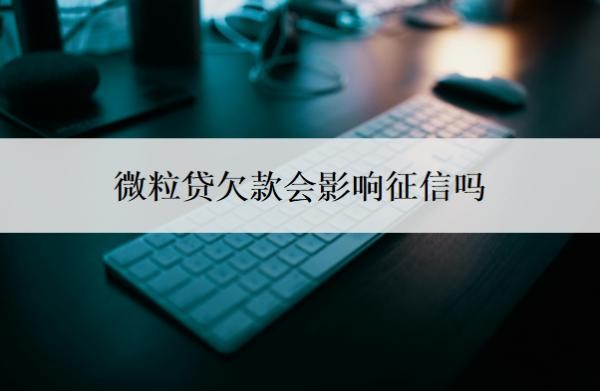 微粒贷欠款会影响征信吗?贷款不还会怎样?