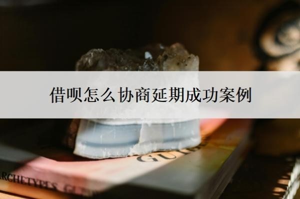 借呗怎么协商延期成功案例,延期成功后在哪里看?