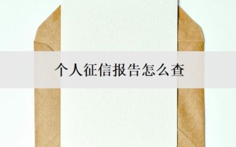 个人征信报告怎么查？支付宝可以查个人征信吗？