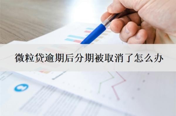 微粒贷逾期后分期被取消了怎么办?逾期一次多久可以恢复借款?