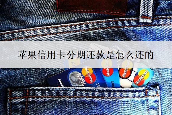 苹果信用卡分期还款是怎么还的?怎么取消分期还款?