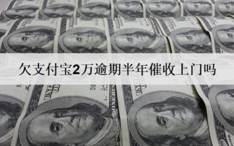 欠支付宝2万逾期半年催收上门吗？起诉吗？