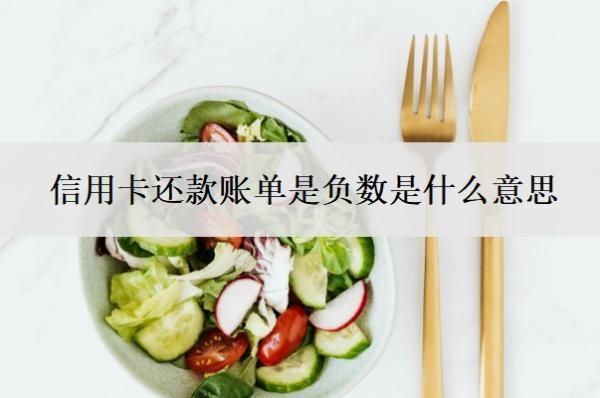 信用卡还款账单是负数是什么意思?账单显示负数就是不用还款吗?