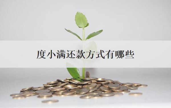 度小满还款方式有哪些?能提前全部还款吗?