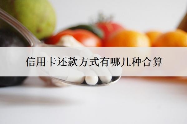 信用卡还款方式有哪几种合算？还信用卡费用怎么算的？