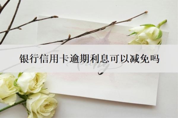 银行信用卡逾期利息可以减免吗?四大行协商不减免怎么办?