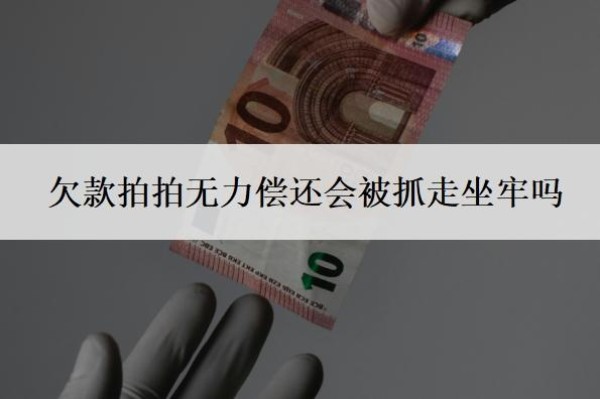 欠款拍拍无力偿还会被抓走坐牢吗?欠钱被起诉了确实没有钱还怎么办?