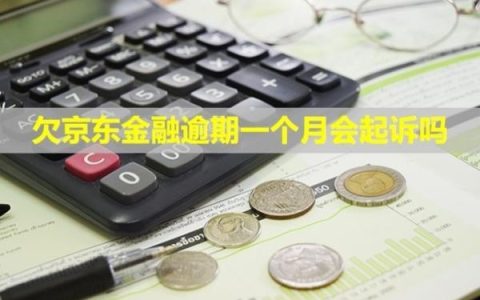 欠京东金融逾期一个月会起诉吗？要全部还清吗？