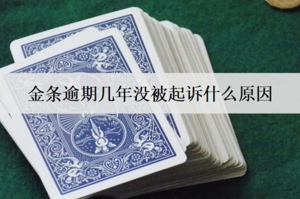 金条逾期几年没被起诉什么原因?和这个原因有关