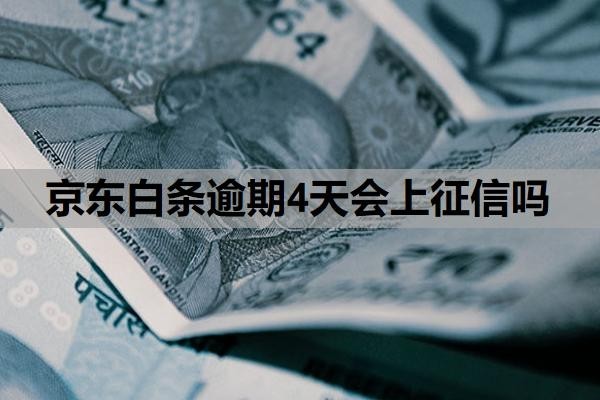 京东白条逾期4天会上征信吗?逾期无力还款最佳处理方法?