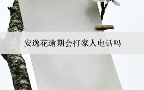安逸花逾期会打家人电话吗？逾期多久会上门？