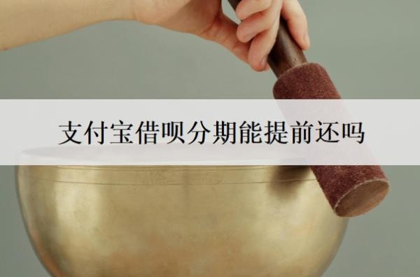 支付宝借呗分期能提前还吗?怎么全部提前还款?