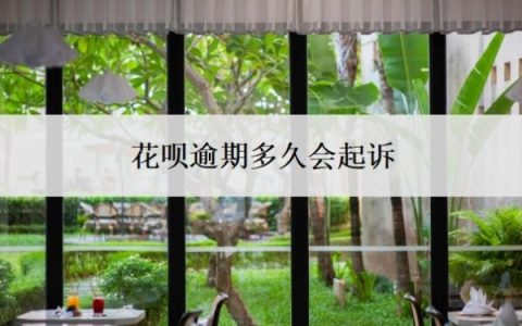 花呗逾期多久会起诉？逾期一个月可以补救吗？