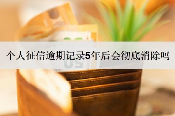 个人征信逾期记录5年后会彻底消除吗?允许几次逾期?