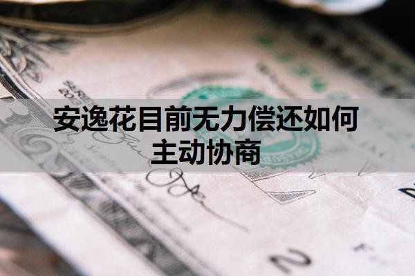 安逸花目前无力偿还如何主动协商?安逸花贷款不还会有什么后果?