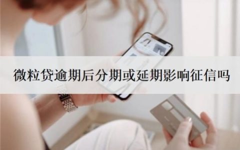 微粒贷逾期后分期或延期影响征信吗？逾期有什么影响？