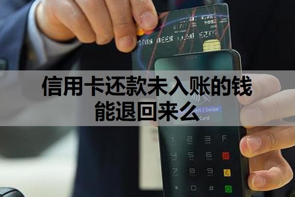 信用卡还款未入账的钱能退回来么?银行政策与处理流程