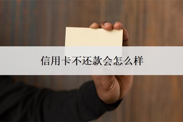 信用卡不还款会怎么样?如果还不起信用卡怎么办?