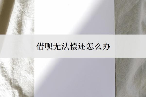 借呗无法偿还怎么办？借呗无力偿还最坏结果