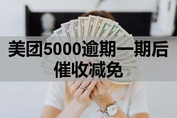 美团5000逾期一期后催收减免政策有哪些?怎么操作?