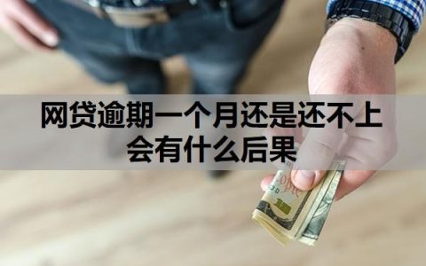 网贷逾期一个月还是还不上会有什么后果？逾期怎么恢复征信？