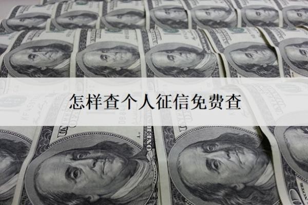 怎样查个人征信免费查?不查征信的网贷