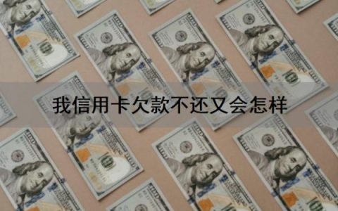 我信用卡欠款不还又会怎样？还不上怎么办？