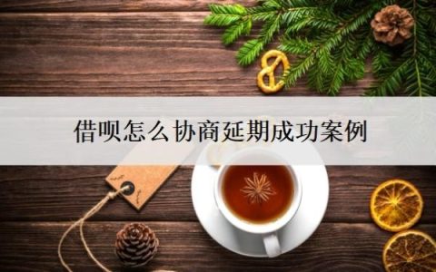 借呗怎么协商延期成功案例，延期成功后在哪里看？