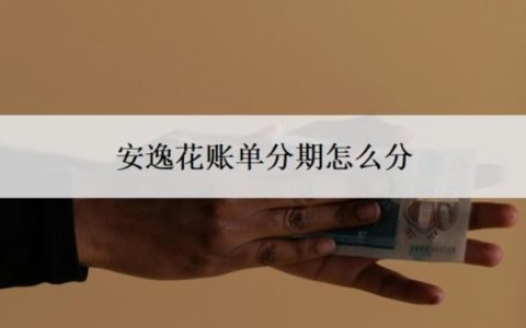 安逸花账单分期怎么分？可以二次分期还款吗？