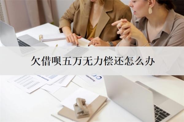 欠借呗五万无力偿还怎么办?借呗无力偿还最坏结果