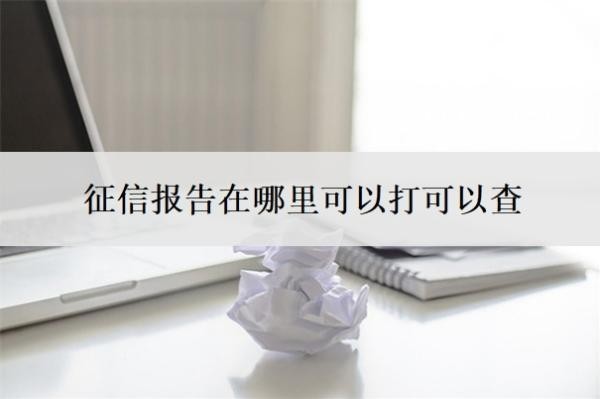 征信报告在哪里可以打可以查?征信几页算花了?