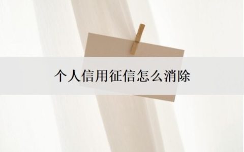 个人信用征信怎么消除？征信能看到网贷记录吗？