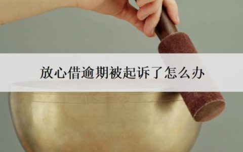 放心借逾期被起诉了怎么办？逾期一年可以协商还款？