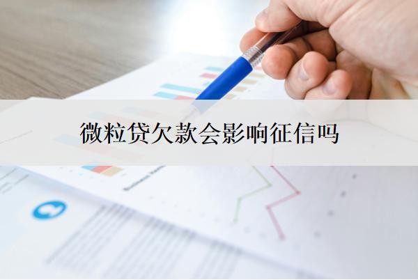微粒贷欠款会影响征信吗?贷款不还会怎样?