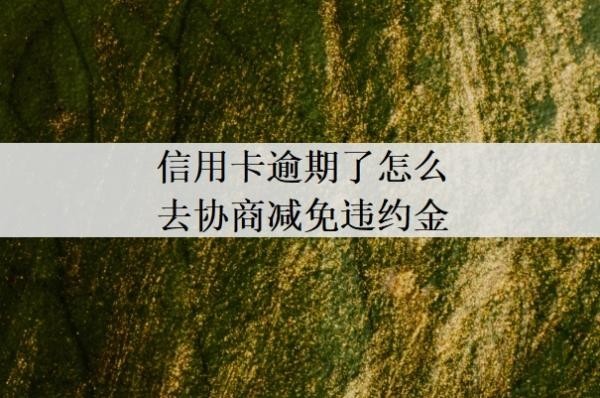 信用卡逾期了怎么去协商减免违约金?欠信用卡协商还款技巧