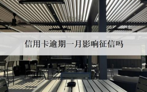 信用卡逾期一月影响征信吗？会有什么影响？
