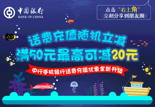 中国银行刷卡优惠:屈臣氏5折优惠